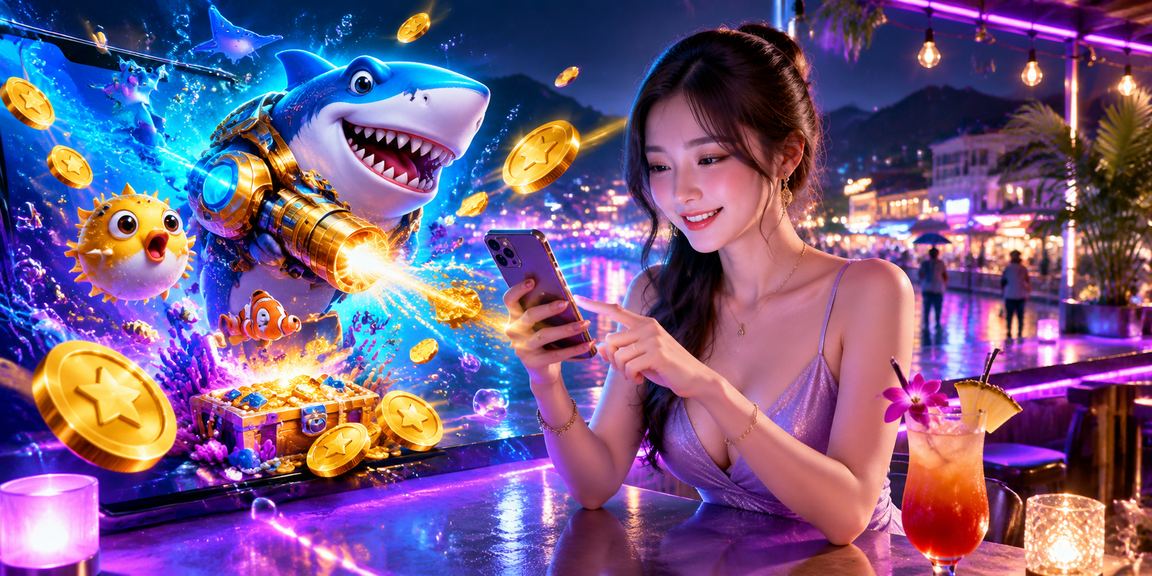 Người dùng tại Sapa trải nghiệm casino di động với ánh đèn neon về đêm